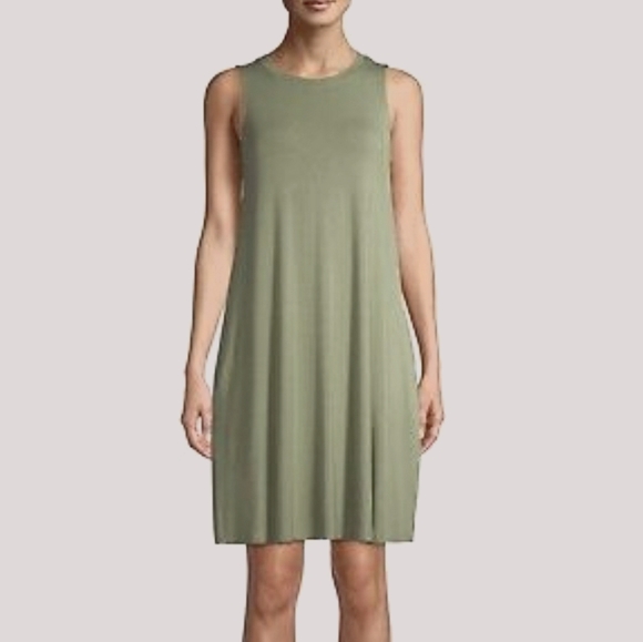 Time and Tru Dresses & Skirts - Time Tru Casual Tank Swing Dress 2X Olive Green